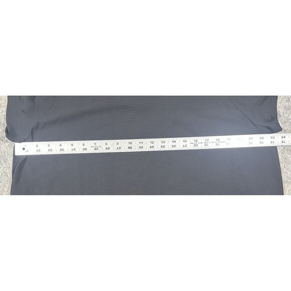 Eileen Fisher Silk Tunic Women’s XL Black Slit Asymmetric Loose Fit Blouse - Picture 6 of 10